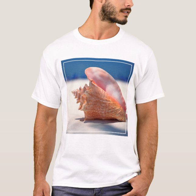 T-shirt Conque Shell sur la plage 2 (Devant)