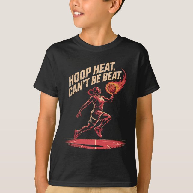 T-shirt Conquérant du terrain de Hoop Heat pour les fans d (Devant)