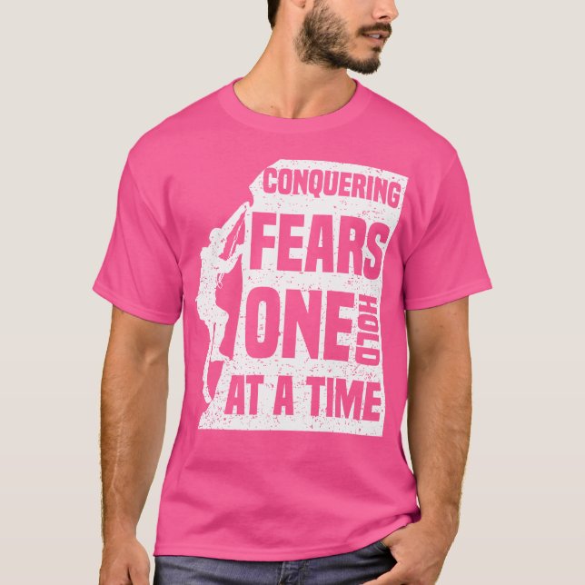 T-shirt Conquérir Les Craintes Un À Un - Rock Mountaï (Devant)