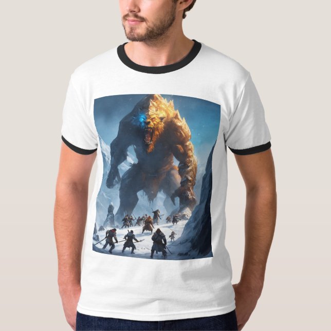 T-shirt "Conquête figée : combattre les géants" (Devant)