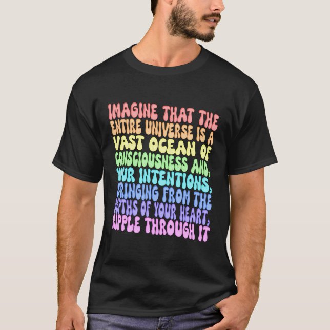 T-shirt Conscience arc-en-ciel Sensibilisation au coeur (Devant)