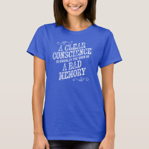 T-shirt Conscience claire