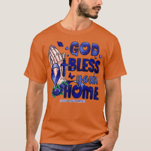 T-shirt Conscience colorectale Dieu bénisse la foi espéran