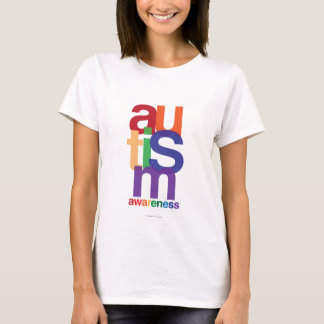 T-shirt Conscience d'arc-en-ciel d'autisme