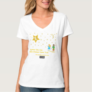 T-shirt Conscience de Cancer de Souhait-Enfance
