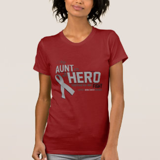T-shirt Conscience de cancer du cerveau : tante