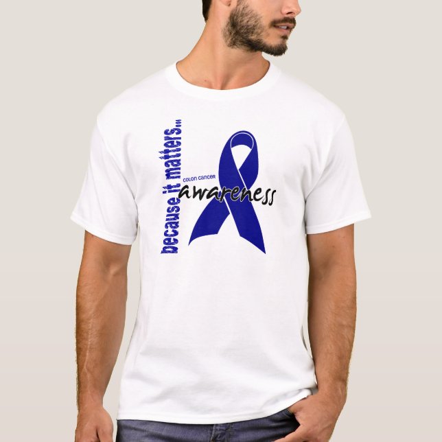 T-shirt Conscience de cancer du colon (Devant)