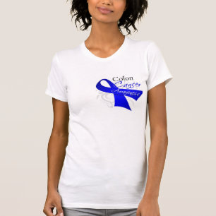 T-shirt Conscience de cancer du colon de ruban