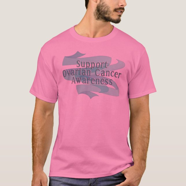 T-SHIRT CONSCIENCE DE CANCER OVARIEN DE SOUTIEN (Devant)