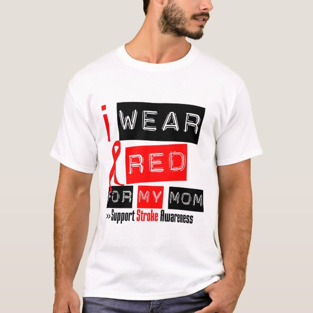 T-shirt Conscience de course je porte le ruban rouge pour (Devant)