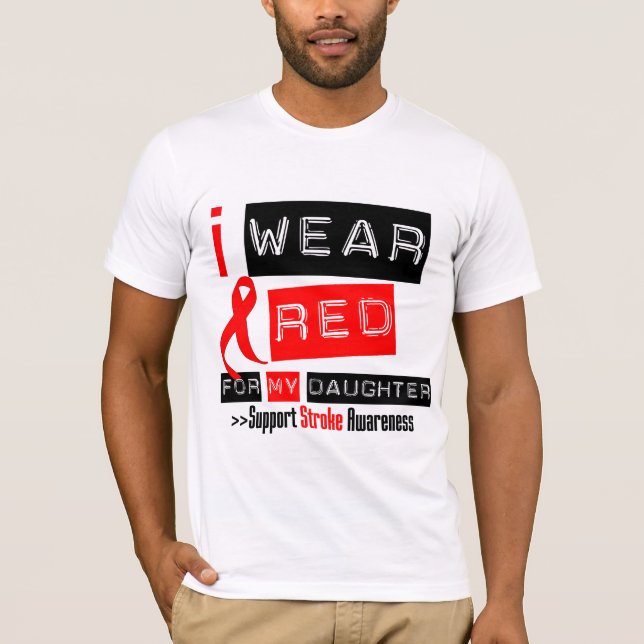 T-shirt Conscience de course je porte le ruban rouge pour (Devant)