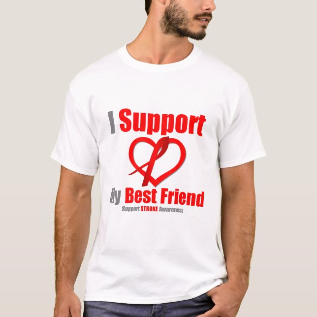 T-shirt Conscience de course je soutiens mon meilleur ami (Devant)