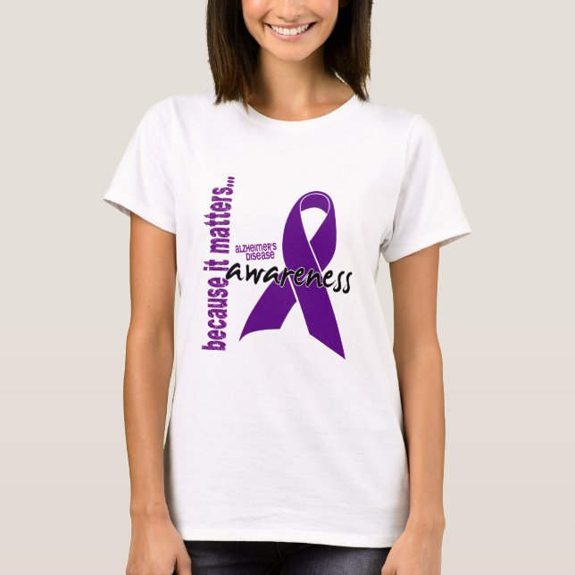 T-shirt Conscience de la maladie d'Alzheimers (Devant)