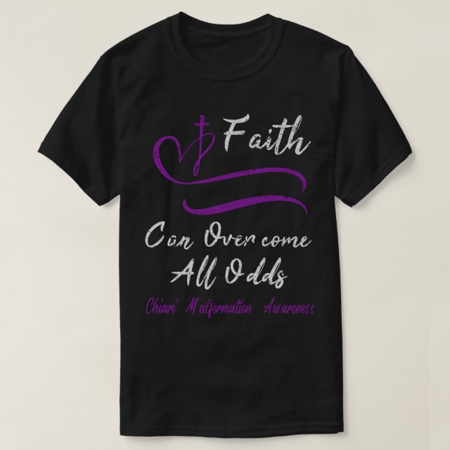 T-shirt Conscience de la malformation de Chiari Battement  (Design devant)
