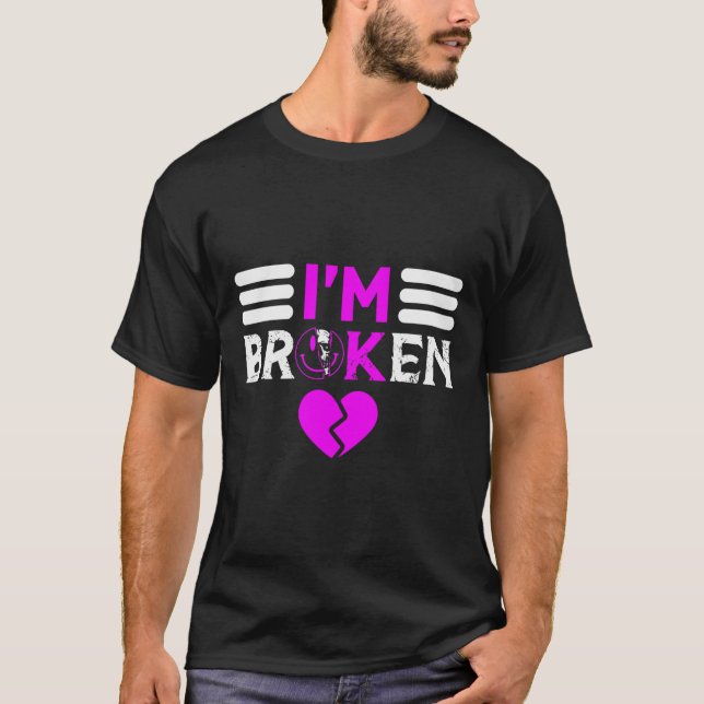 T-shirt Conscience de la surdose Je vais bien Ruban violet (Devant)
