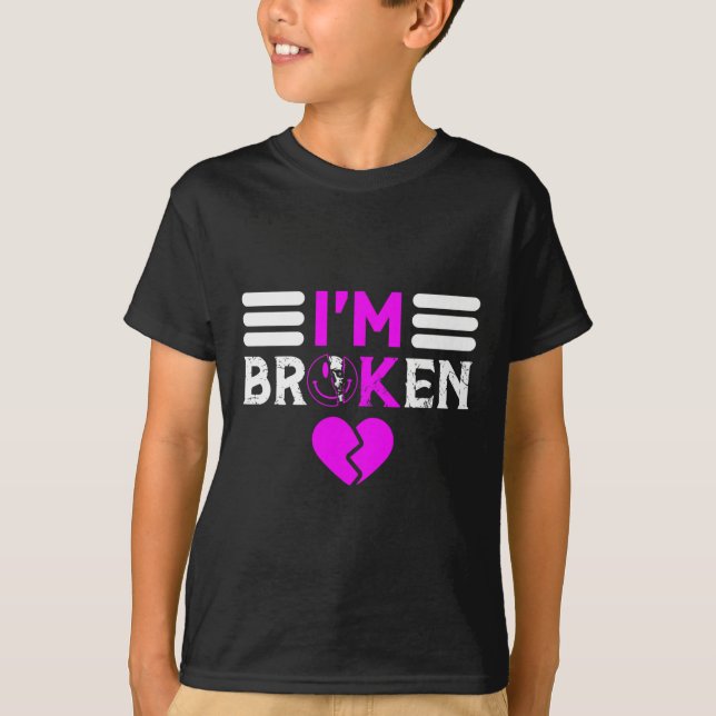 T-shirt Conscience de la surdose Je vais bien Ruban violet (Devant)