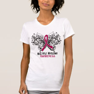 T-shirt Conscience de myélome multiple de papillon