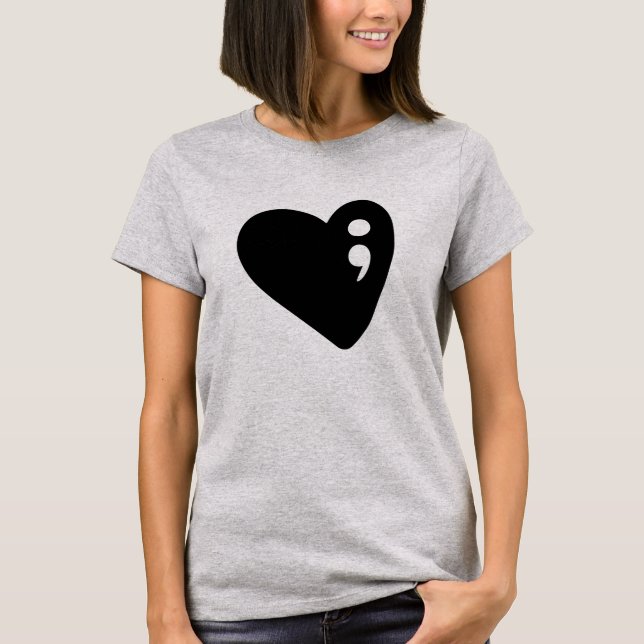 T-shirt Conscience de santé mentale du coeur | de (Devant)