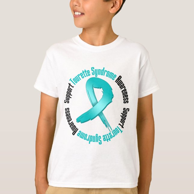 T-shirt Conscience de syndrome de Tourette de soutien (Devant)