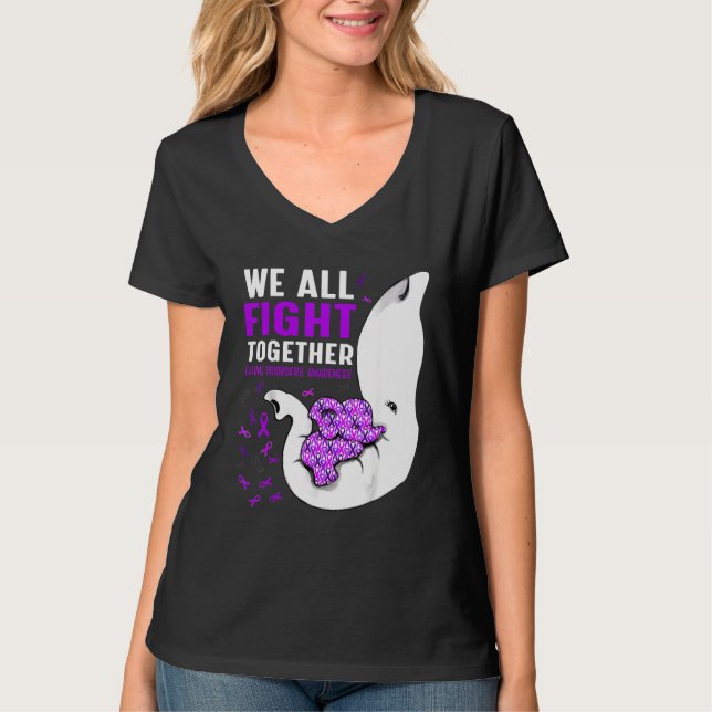 T-shirt Conscience des troubles alimentaires Nous combatto (Devant)