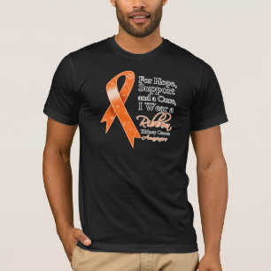 T-shirt Conscience d'espoir de soutien de Cancer de rein