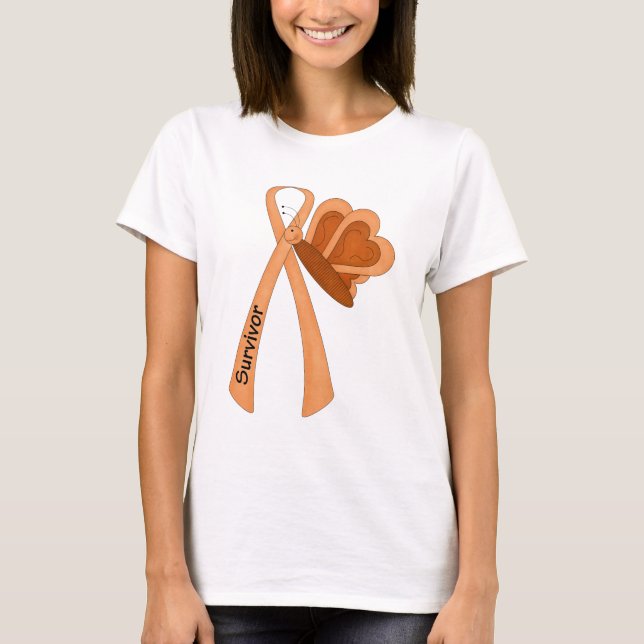 T-shirt Conscience d'orange de survivant (Devant)