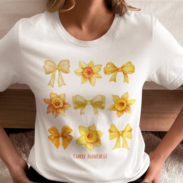 T-shirt Conscience du cancer Coquette Daffodique Cadeau de (Créateur téléchargé)