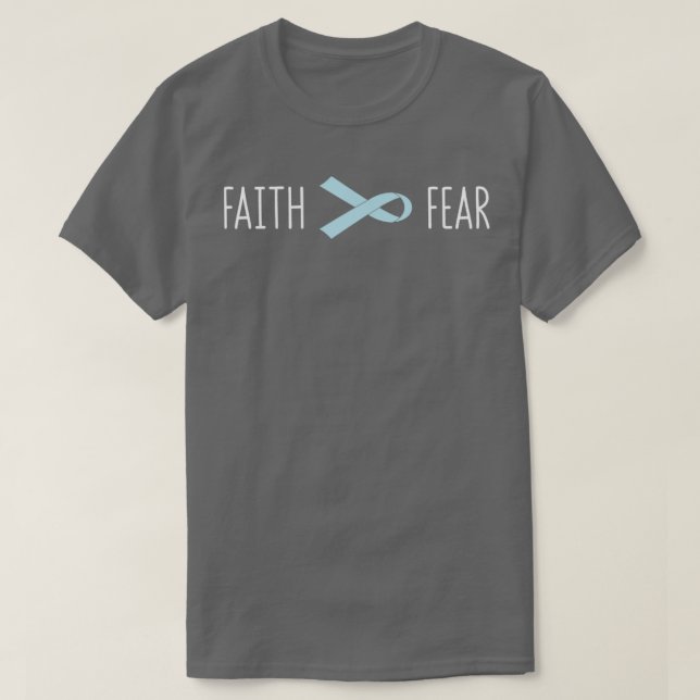 T-shirt Conscience du cancer de la prostate foi sur la peu (Design devant)