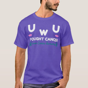 T-shirt Conscience du cancer de l'ovaire Je me suis battu