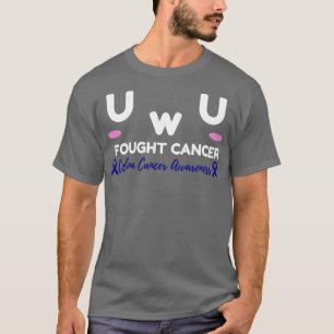T-shirt Conscience du cancer du côlon J'ai combattu le can
