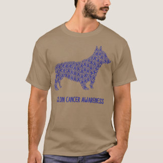T-shirt Conscience du cancer du côlon Survivant du ruban b