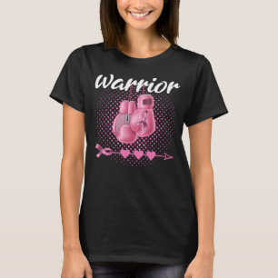 T-shirt conscience du cancer du sein gants de boxe rose Gu
