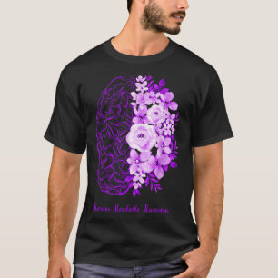T-shirt Conscience du mal de tête de migraine Fleur de cer