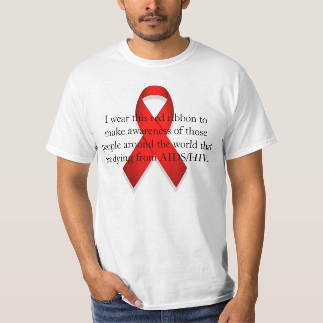 T-shirt Conscience du SIDA/HIV (Devant)