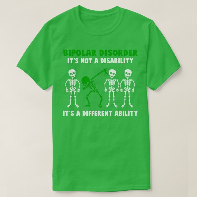 T-shirt Conscience Du Trouble Bipolaire Ce N'Est Pas Un Ha (Design devant)