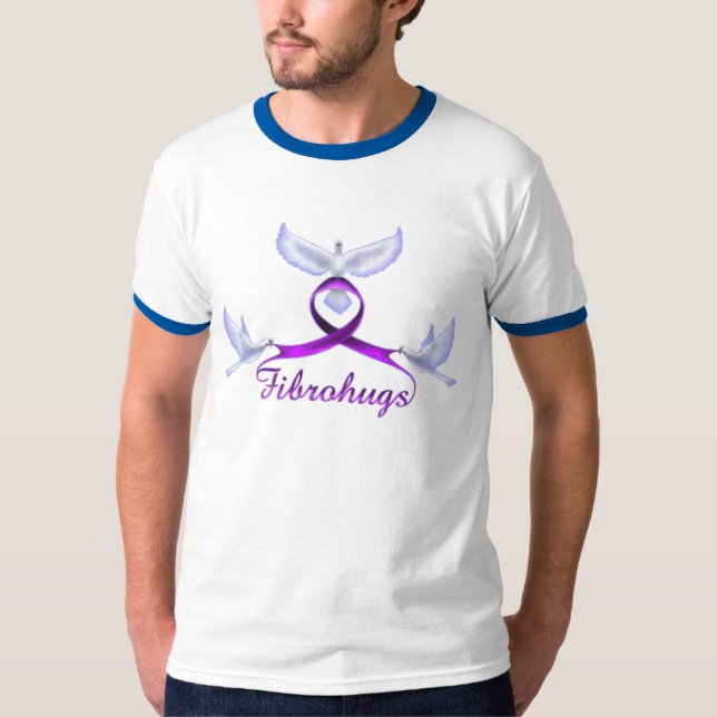 T-shirt Conscience et appui de fibromyalgie (Devant)