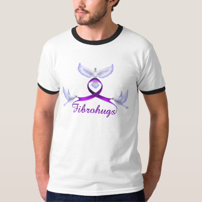 T-shirt Conscience et appui de fibromyalgie (Devant)