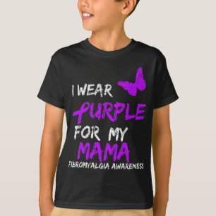 T-shirt Conscience Je Porte Du Violet Pour Ma Mama 5