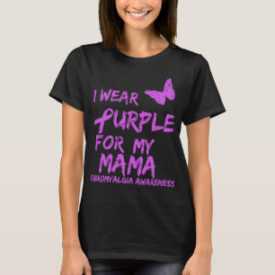 T-shirt Conscience Je Porte Du Violet Pour Ma Mama 6