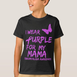T-shirt Conscience Je Porte Du Violet Pour Ma Mama 6