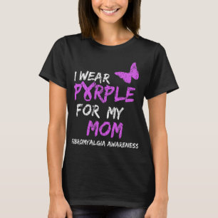 T-shirt Conscience Je Porte Le Violet Pour Ma Mère 4