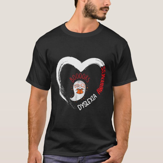 T-shirt Conscience Lecture Coeur porter rouge mignon Ghost (Devant)