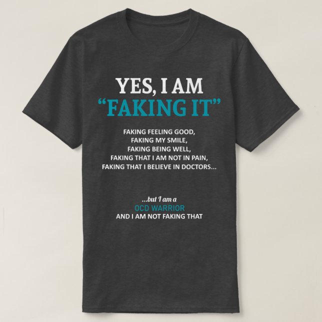T-shirt Conscience Obsessionnelle Compulsive Des Troubles  (Design devant)