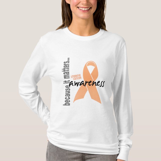 T-shirt Conscience utérine de Cancer (Devant)