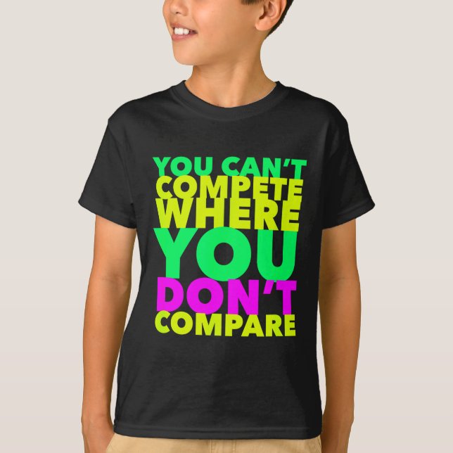 T-shirt Conscient de votre style Vous ne pouvez pas rivali (Devant)