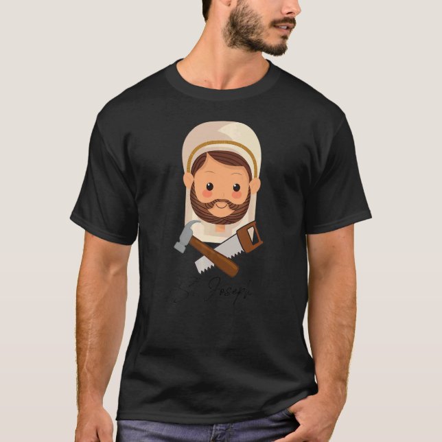 T-shirt Consécration catholique de saint Joseph et de l'en (Devant)
