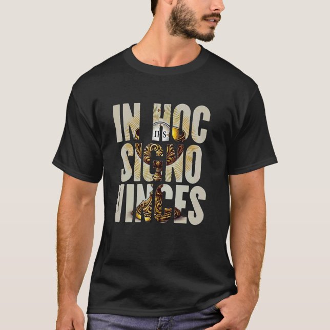T-shirt Consécration eucharistique Messe latine traditionn (Devant)