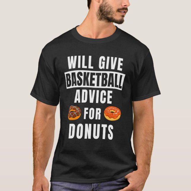 T-shirt Conseil Basketball Pour Donuts Coaching Basketball (Devant)