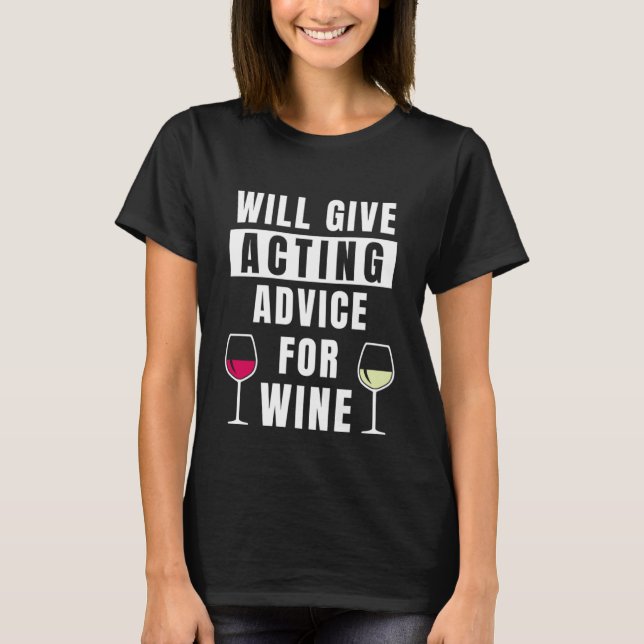 T-shirt Conseil D'Action Pour Théâtre Vin Show Professeur  (Devant)