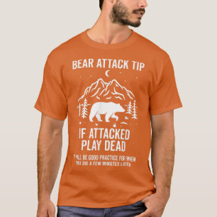 T-shirt Conseil d'attaque d'ours Camping Randonnée Extérie